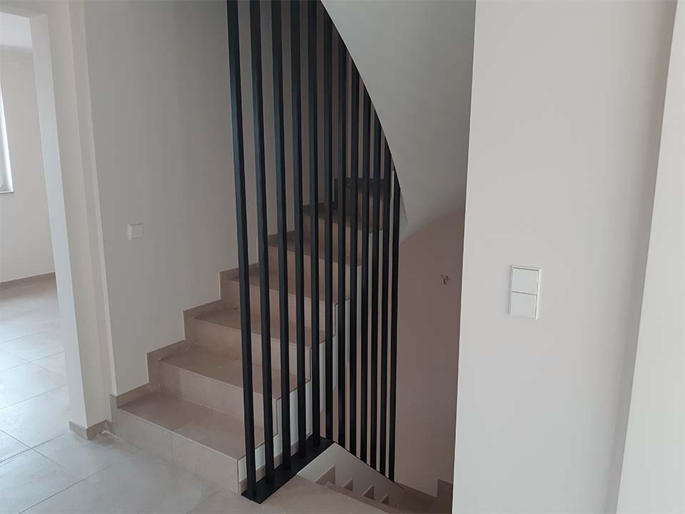 Sethial garde corps acier 4 garde corps en acier pour escalier intérieur de maison