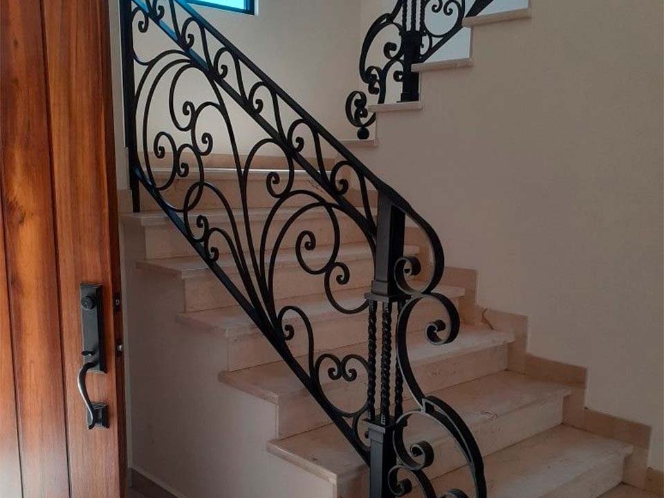 Sethial garde corps fer forge 1 garde corps en fer forgé décoratif pour escalier intérieur de maison
