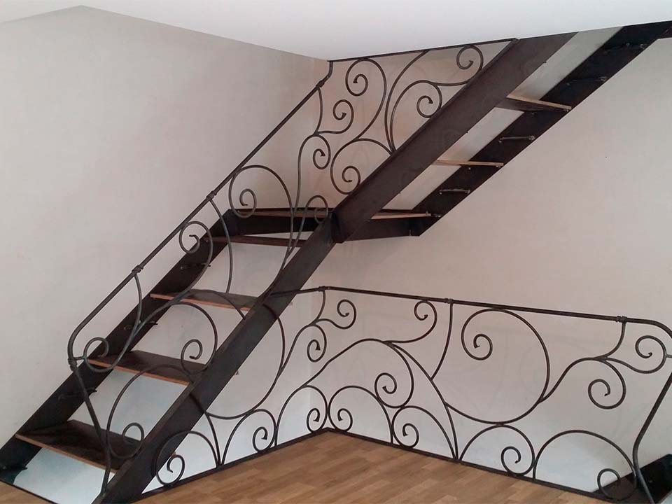 Sethial garde corps fer forge 3 garde corps en fer forgé décoratif pour escalier intérieur de maison