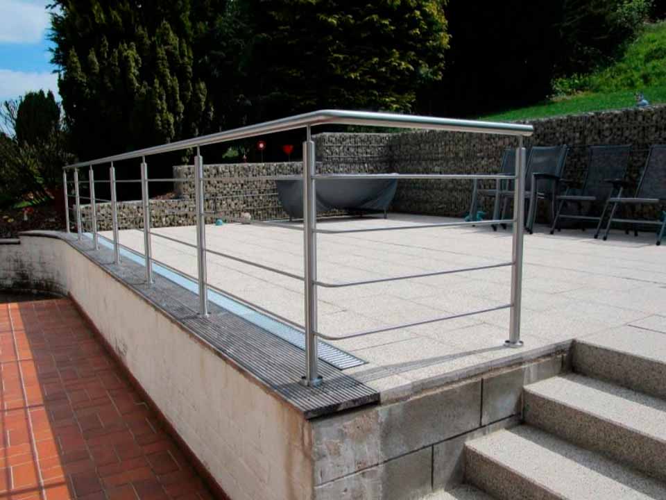 Sethial garde corps inox 6 garde corps en inox pour terrasse extérieure