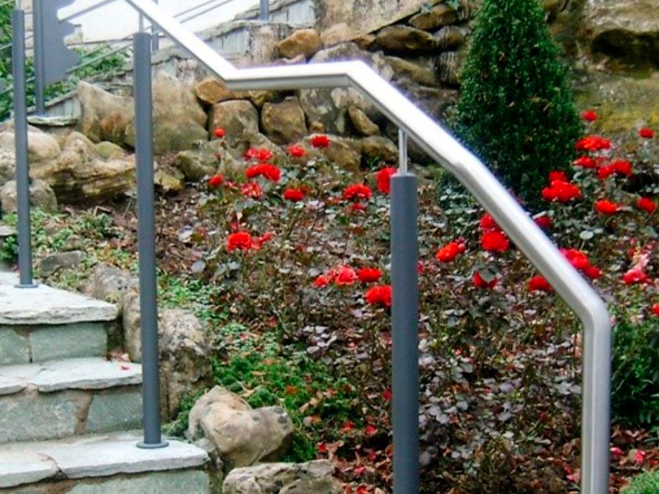 Sethial main courante 6 main courante en métal escalier extérieur