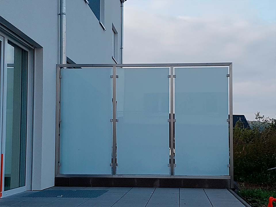 Sethial separation vitree 3 Séparation vitrée extérieure immeuble au Luxembourg